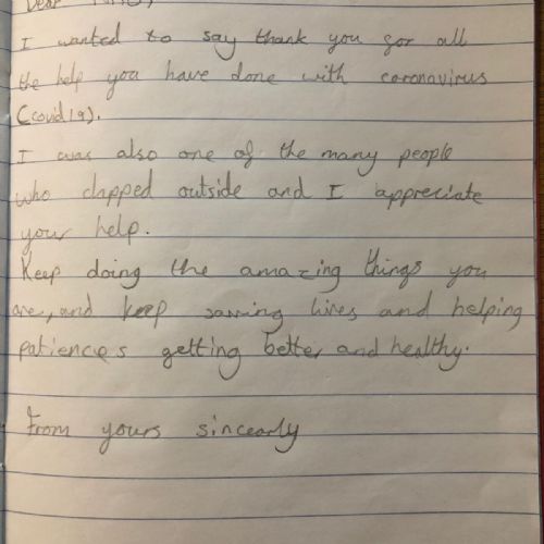 Tallulah_North NHS Letter
